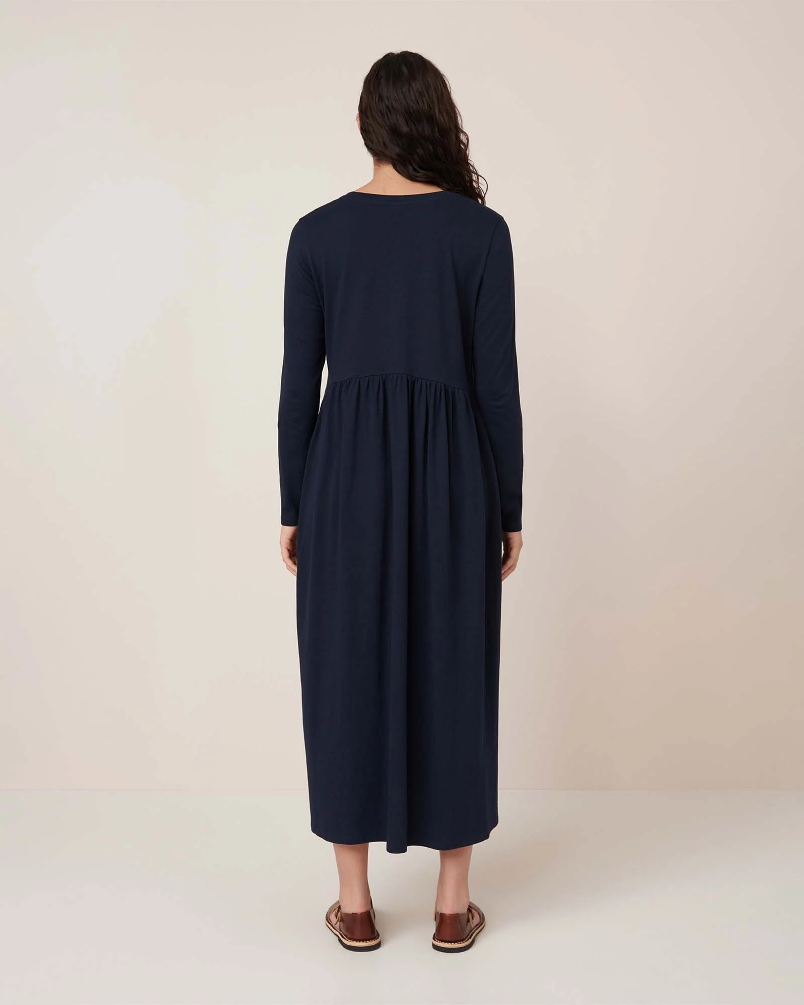 Long Sleeve Gather Dress - Image 5